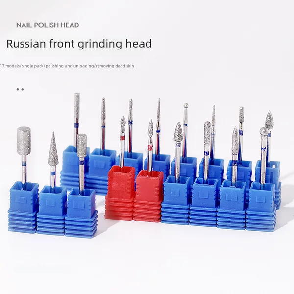 Russian Front Sanding Head Emery Nail Sanding Head Armor Remove Dead Skin Metal Head Diamond Remove Phototherapy Glue