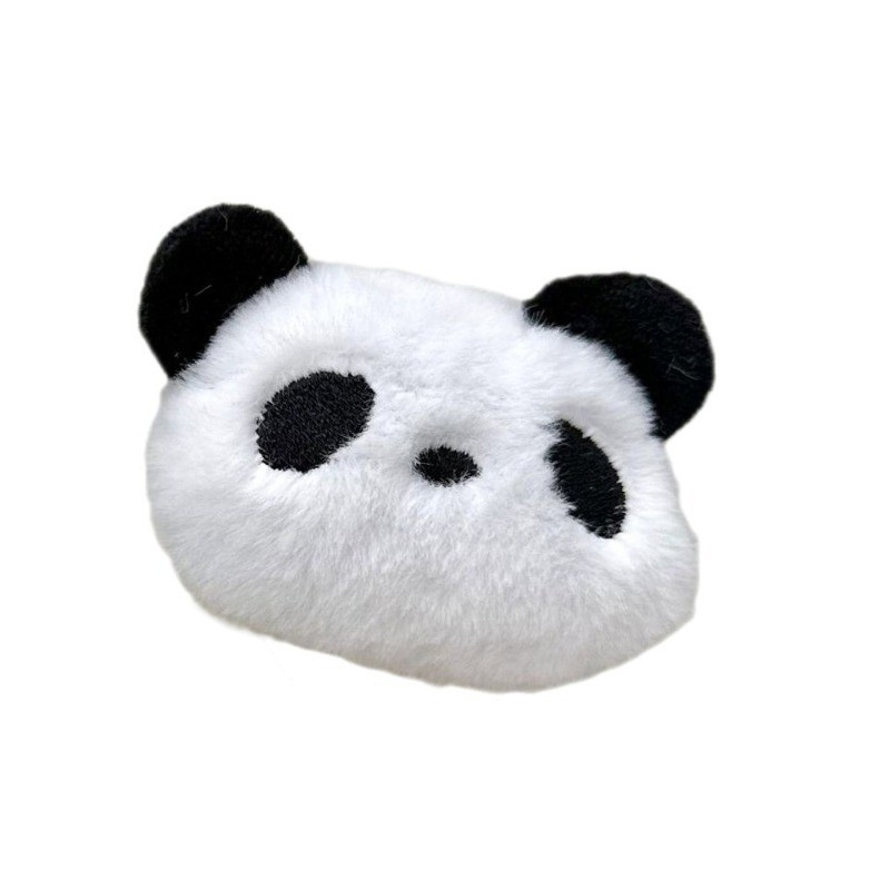 Muñeca de peluche creativa de dibujos animados colgante de panda gran panda blanco bolso lindo accesorios de niña horquilla accesorios para el cabello muñeca