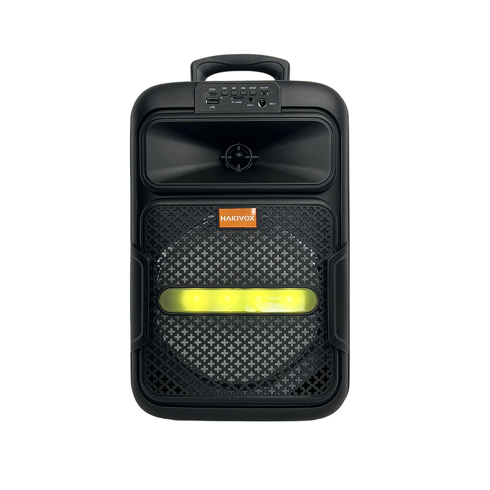 Gran fabricante de altavoces de fiesta de 8 pulgadas 8W pequeña fiesta con Bluetooth LED de doble trigo RTS en stock