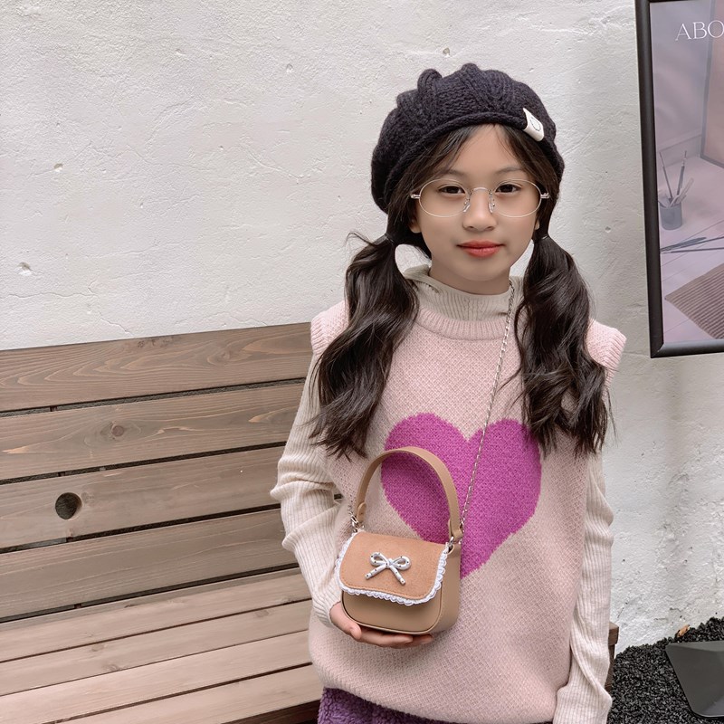 Bolsas de comercio exterior para niños, bolsas de cadena mini compactas, bolsas de arco dulce y lindas, bolsas de mano para padres e hijos.