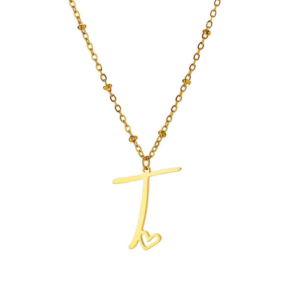 8g Weight 0.03µm-0.05µm Gold Plating Thickness PVD Coated Gold Plating Process Real Gold Plated Plating Material 304 Stainless Steel Pendant Material Pendant Necklace Classification 304 Stainless Steel Chain Material cable chain Chain Type 1 Piece Quantity Holiday, Daily Occasion 304 Stainless Steel Material Letter, Heart Shape Pattern Unisex Gender IG Style, Sweet Style Waterproof Non Tarnish, Plating, Hollow Out Craft PVD Coated Real Gold Plated Letter Heart Shape 304 Stainless Steel IG Style Sweet Waterproof Non Tarnish 304 Stainless Steel Pendant Necklace 28