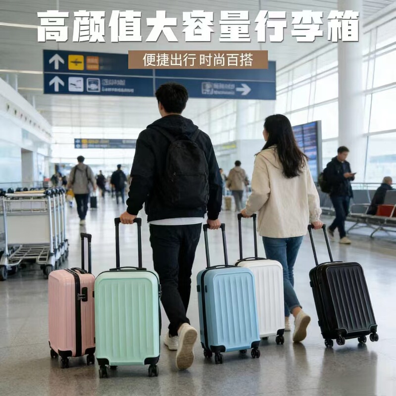 Gift Style Popular Fashion 20inch Trolley Suitcase Large Capacity 24inch Student Suitcase Strong and Durable Travel