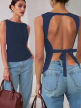 W 73942 Sexy backless strap camisole �Ը�¶���������