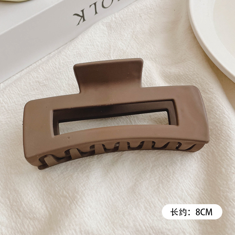 Pinza para el cabello con plato de perlas de invierno coreano para mujer, gran cantidad de cabello, clip para el cabello de tiburón, elegante temperamento, pinza para el cabello, tocado