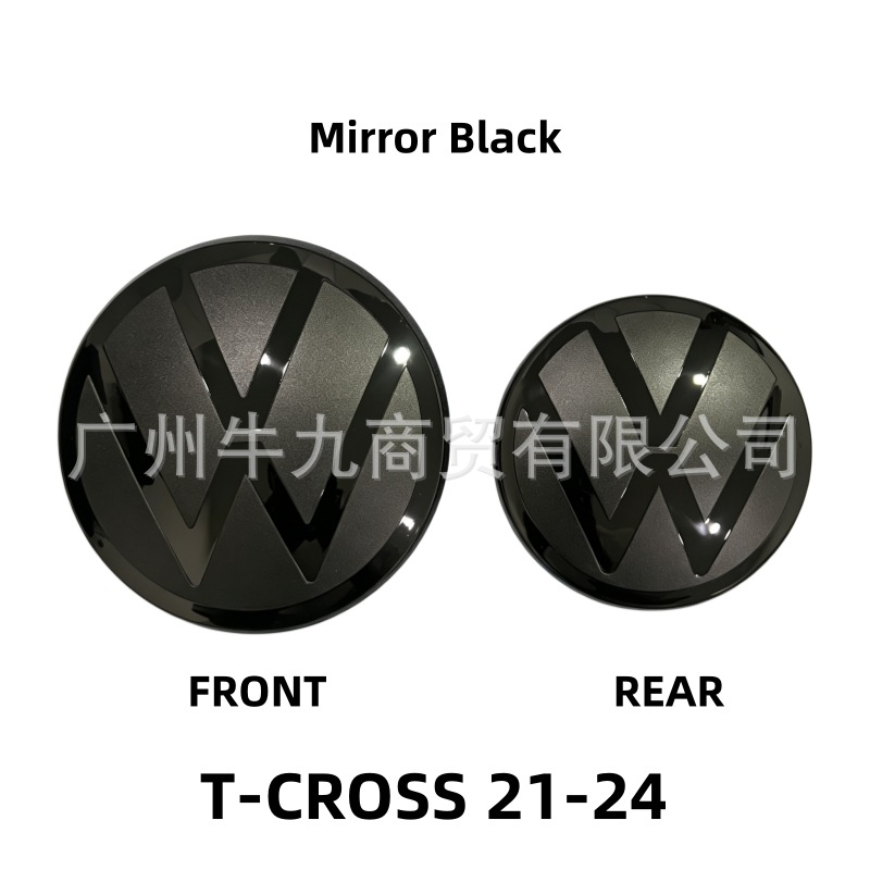 Suitable for Volkswagen T-ROC/T-CROSS, modified front and rear emblems, new and old models, T-ROC/T-CROSS tailgate decorative cover