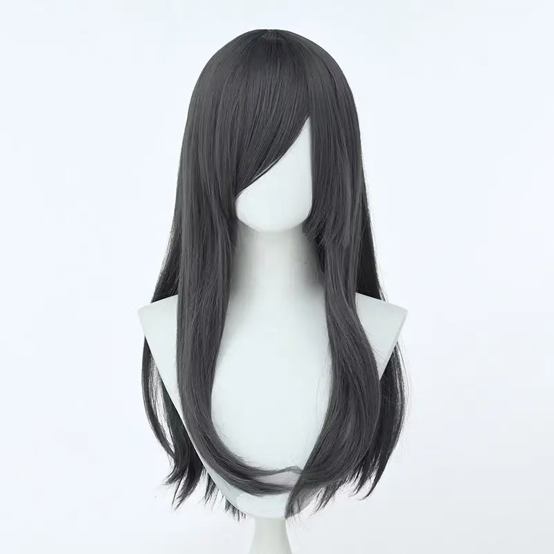 シルクユエ ユニバーサルロングストレートヘア 80cm ユニバーサルマルチカラーロング前髪ヘアスタイル cos ウィッグ 80cm ユニバーサルウィッグ|undefined