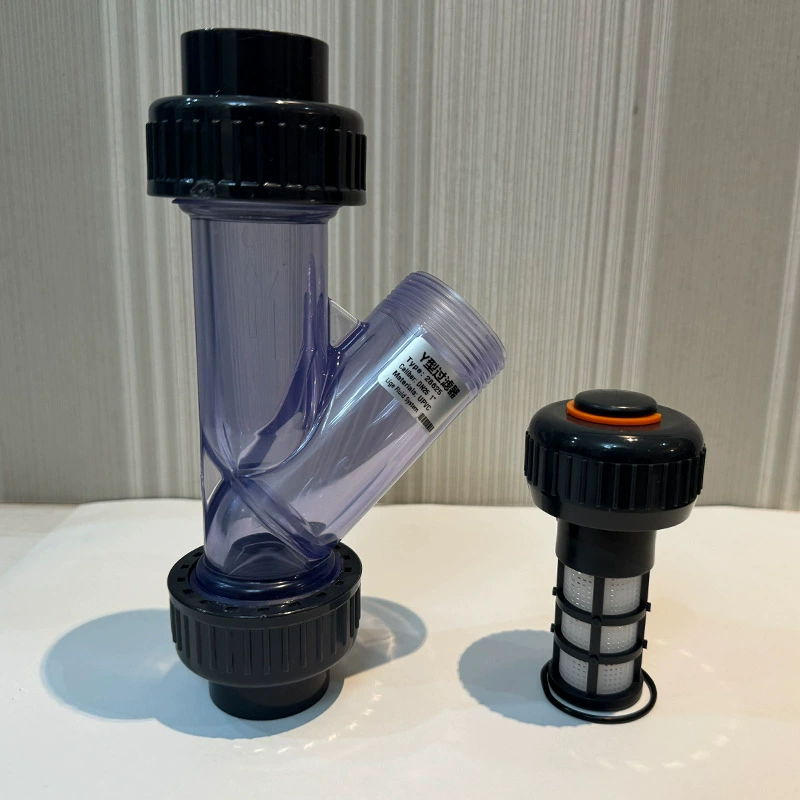 Фильтр-водопроводная труба из UPVC от производителя, прозрачный передний Y-образный фильтр для питьевой воды