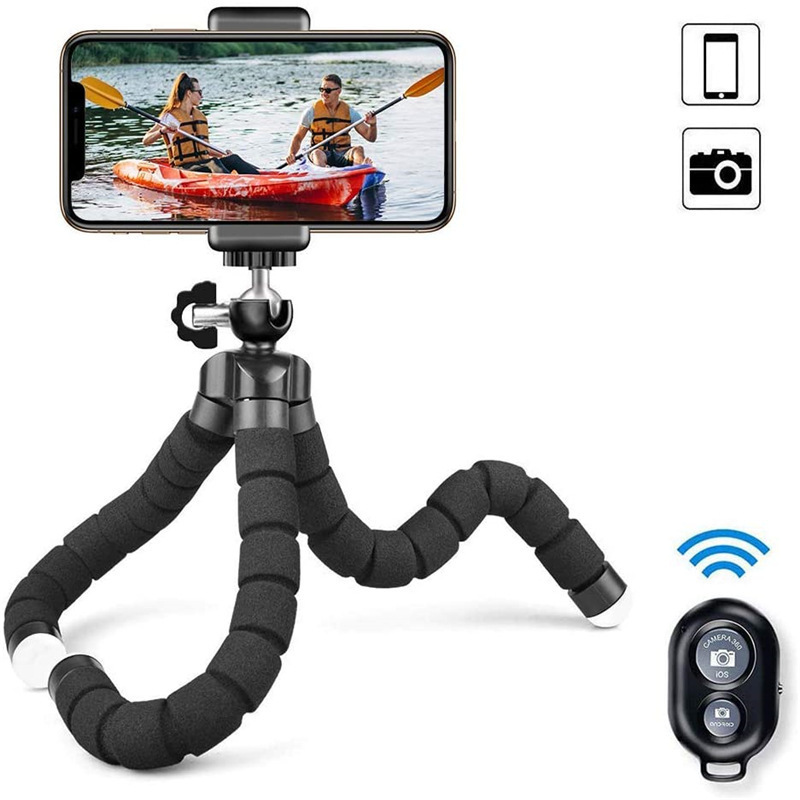 Manufacturer Sponge Octopus Mobile Phone Neutral Tripod Bluetooth Photo Set Tripod Live Broadcast Bracket Portable