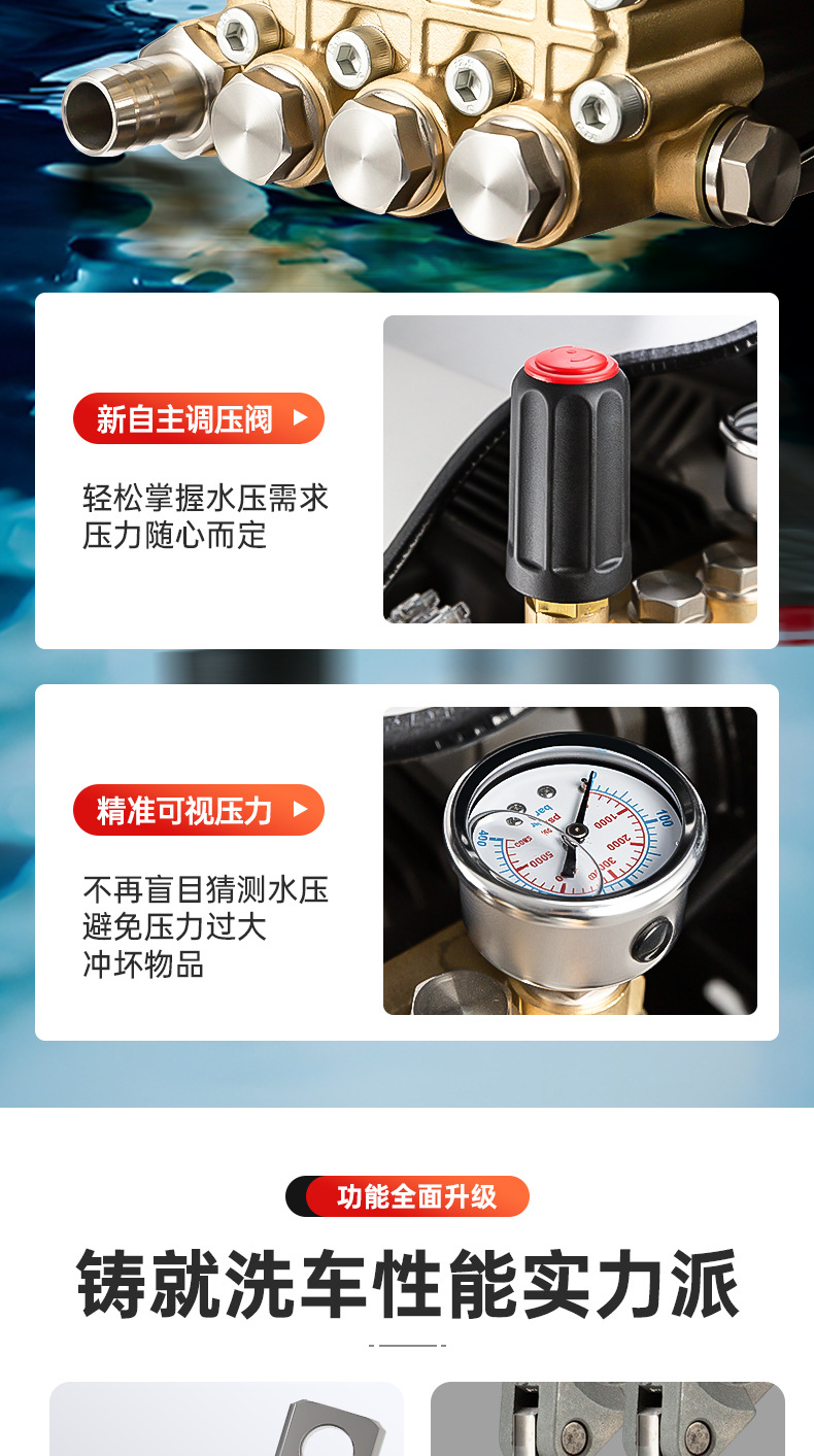 High Pressure Car Washer 220V/380V Professional Car Wash Shop Commercial