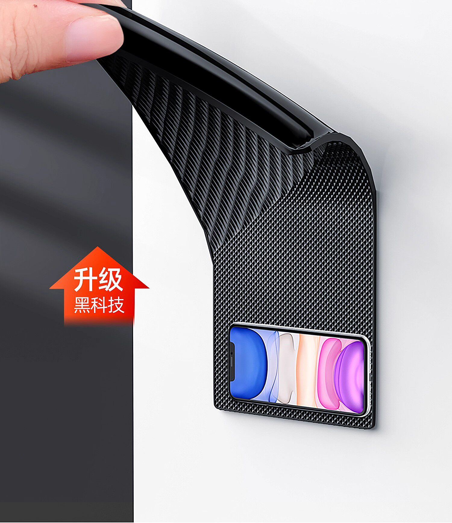 Car anti-slip mat for dashboard, high-temperature resistant storage mat, in-car phone holder, decorative accessory, fixed anti-slip mat