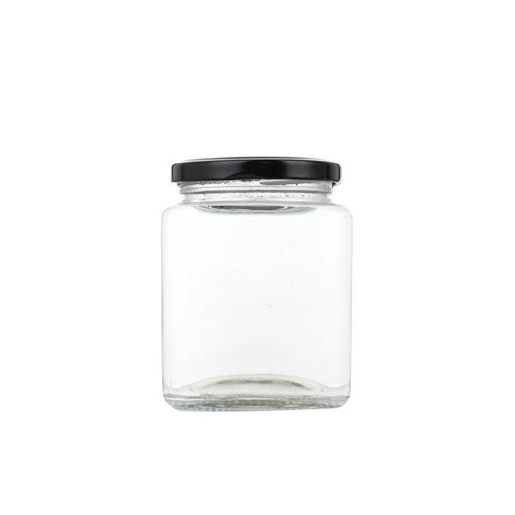 批发方形玻璃瓶食品级燕窝酱菜蜂蜜辣椒酱分装瓶透明空密封玻璃罐|undefined