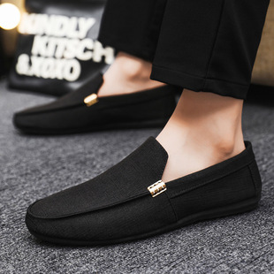 Spring and summer casual shoes fashionable shoes men's slip-on Tods men's slip-on shoes fashionable slip-on men's shoes cloth shoes