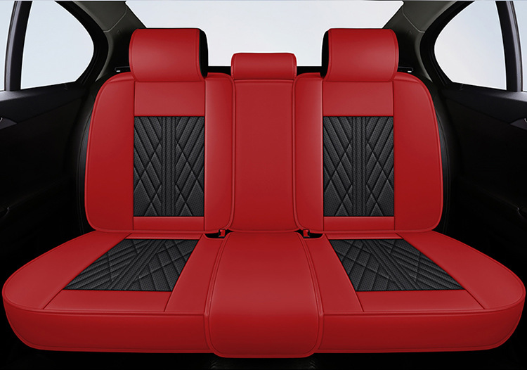 Car Cushion Four Seasons Universal Full Surrounding Special Seat Cover Autumn Breathable Perforated Leather Cartoon Goddess Car Cushion Cover