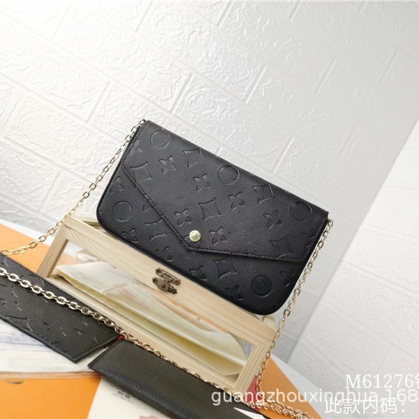 Cross-Border Hot-Selling Three-In-One Women's Envelope Bag, Fashionable Crossbody Embossed Chain Women's Bag Felicie Cross-Border Hot-Selling Three-In-One Women's Envelope Bag, Fashionable Crossbody Embossed Chain Women's Bag Felicie