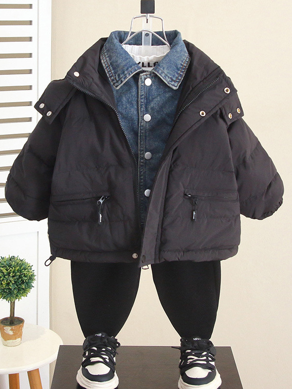 Chaqueta gruesa para niños 6903, chaqueta de plumón estilo coreano para niños, chaqueta de plumón de pato blanco estilo nuevo invierno 2026, chaqueta de algodón para bebé image 3
