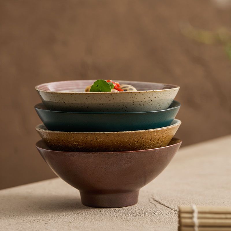 Tacos de arroz creativos de estilo japonés Tacos de sopa Tacos de cerámica domésticos Tacos de cerámica de restaurante Tacos de platos simples Tacos de hotel