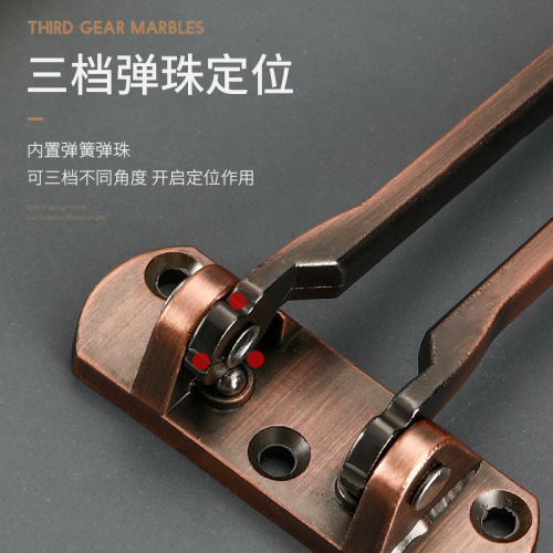 Thickened anti-theft buckle buckle door lock safety chain door buckle door chain anti-lock buckle insurance hotel door bolt