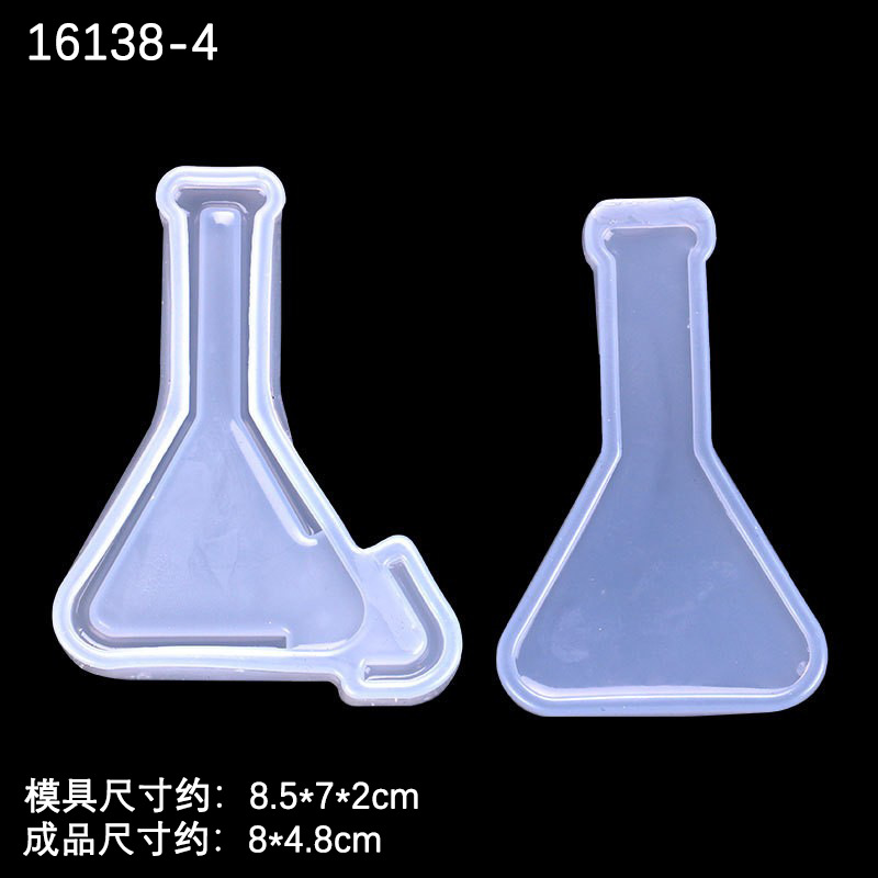 Espejo cristal epoxi arena movediza inyección de agua molde de silicona reloj de arena vino reactivo botella de perfume molde de silicona en stock