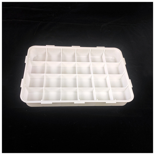 Factory wholesale 24-grid large bottle paint palette with large capacity 100ml moisturizing sponge full bottle palette portable color mixing box