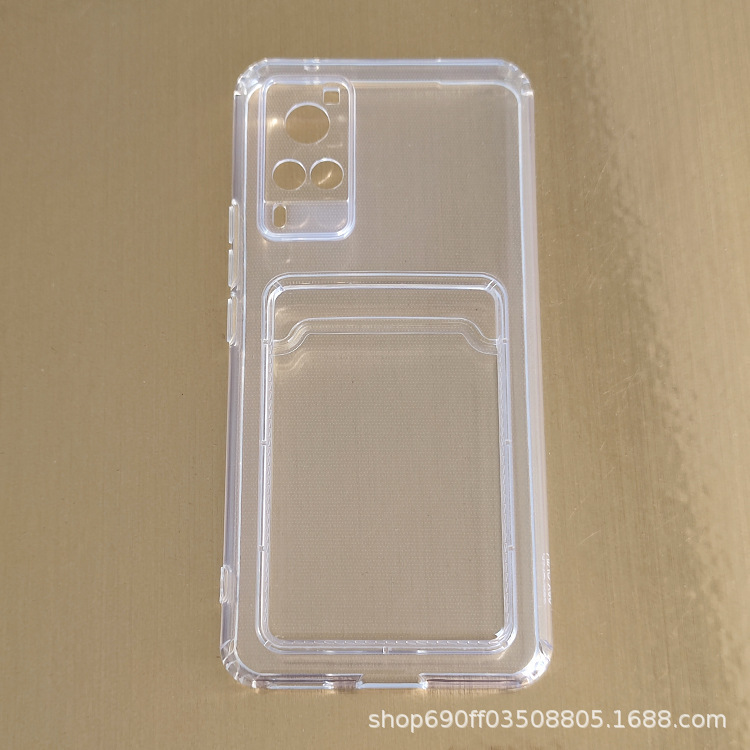 New suitable for vivo X60 card case anti-fall soft case X60T fine hole card TPU protective case