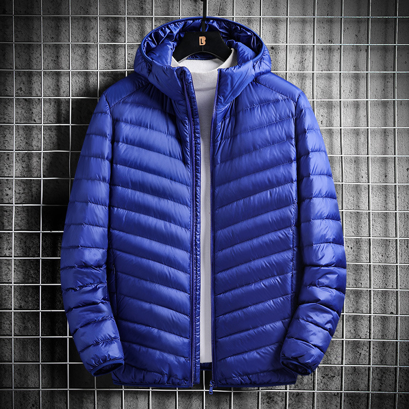 Men's Clothing winter large size men's hooded cotton jacket short light cotton jacket work clothes labor protection small cotton jacket men's clothing_voghion.com