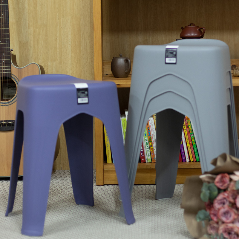 プラスチック製の椅子、家庭用、厚手、大人用、ダイニングテーブル用椅子、角椅子、丸椅子、ベンチ、プラスチック工場直送、厚手で耐久性があります|undefined