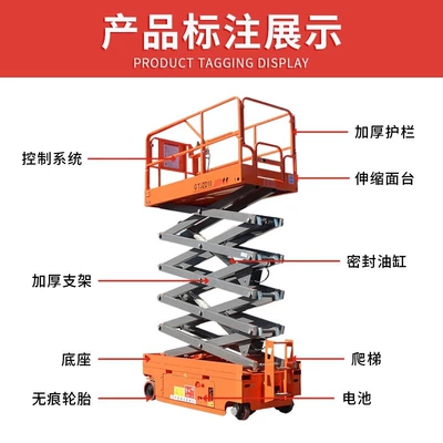 Avtomobil fırlanan platformaları, Electric Hydraulic Scissor Lift
