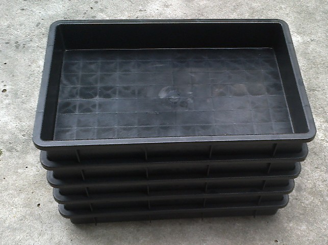 厂家直供深圳pp塑胶抗静电塑胶方盘大小号长方形零件收纳盒现货