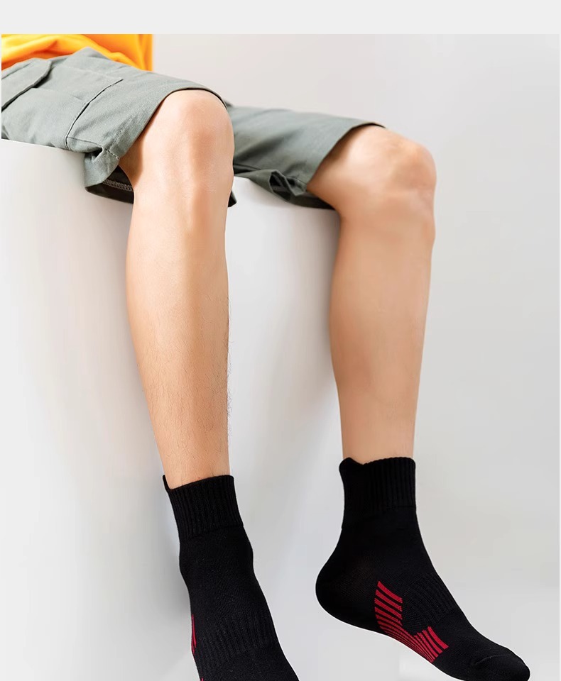 Calcetines deportivos de algodón para hombre transpirables_voghion.com
