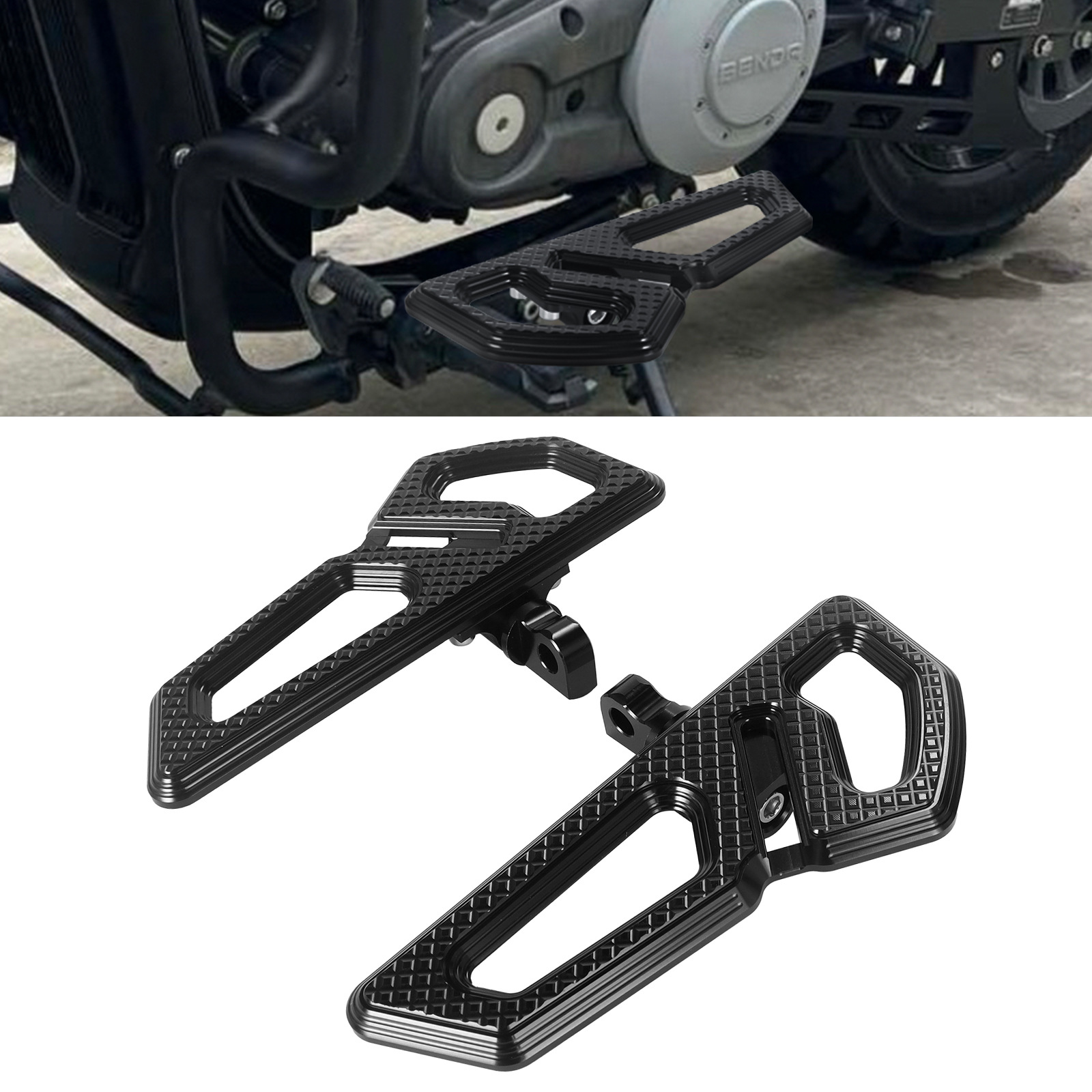 Motorcycle Accessories Suitable for Harley Universal Models Modified Small Pedals Imperial Knight Rear Pedals Passenger Pedals