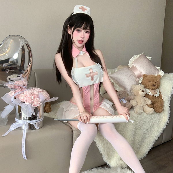 Pure desire nurse stand-up collar sweetheart nurse outfit sexy…