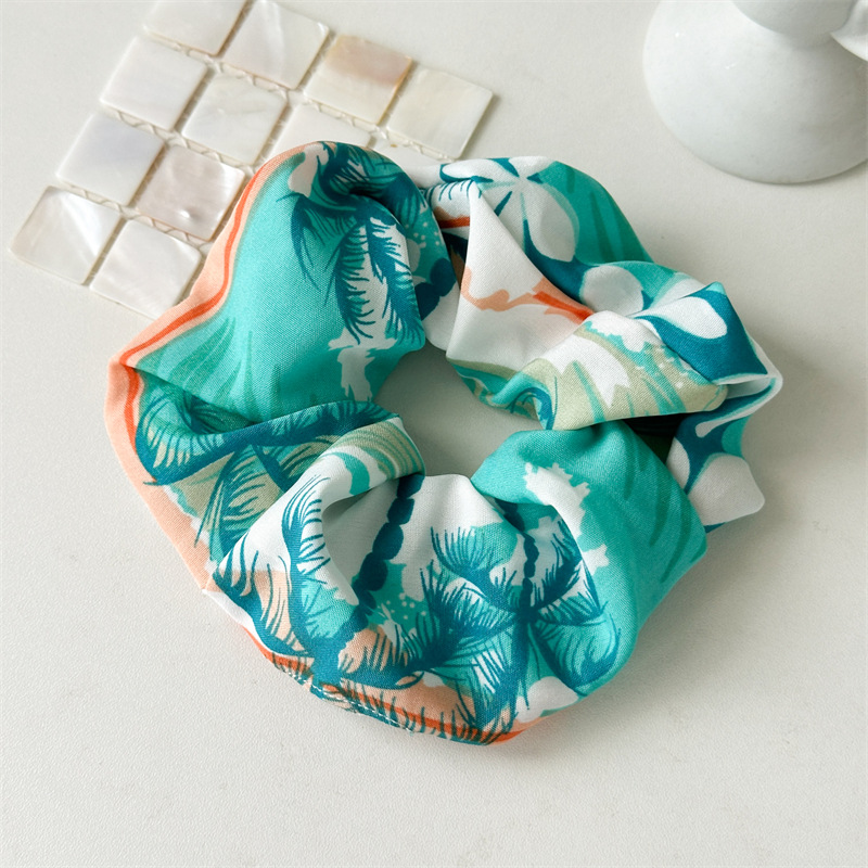 10g Weight Hair Tie Hair Accessories Type 1 Piece Quantity Daily Occasion Flower Pattern Women's Gender Handmade Design Vacation Style Women's Casual Vacation Flower Cloth Printing Handmade Hair Tie 10