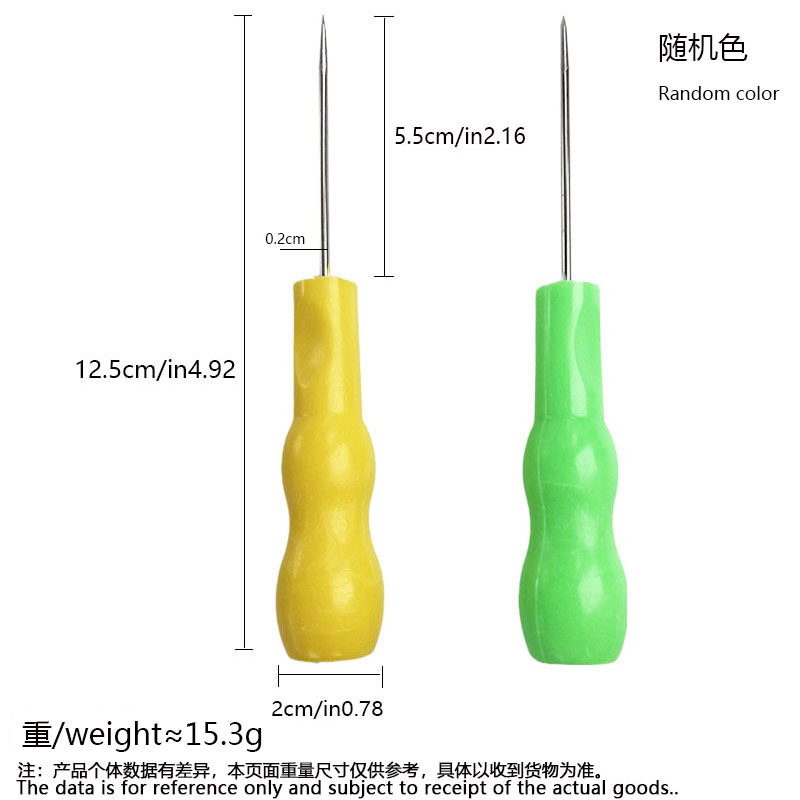 シングルヒョウタンの錐のダブルヒョウタンの錐のカラープラスチックの千枚通しの針の赤い桃の木の位置決めのドリルの卸売り|undefined