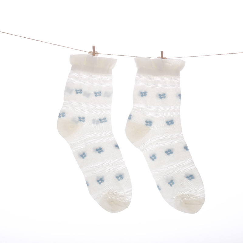 Calcetines de confinamiento calcetines de algodón de malla fina de verano para mujer maternidad postparto boca ancha suelta transpirable absorbente de sudor calcetines largos de maternidad