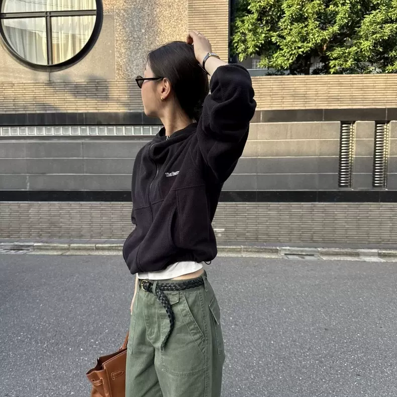 现货 2025秋季新韩国东大门八奶宽松连帽卫衣外套裤摇粒绒套装女