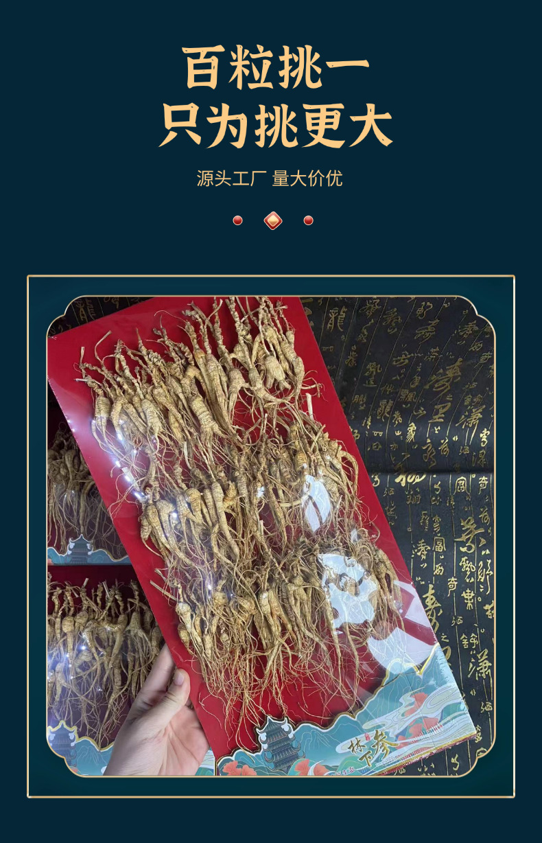 Dried Forest Ginseng Root Slices 125g Lin Xia Shen Sun Dried Jilin Origin Culinary Herb quality and texture