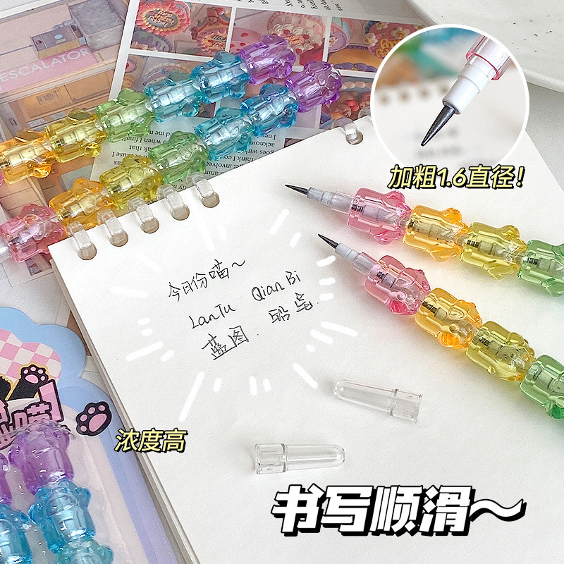 创意学生积木活动铅笔可拆装铅笔免削多功能子弹头不断芯铅笔批发|undefined