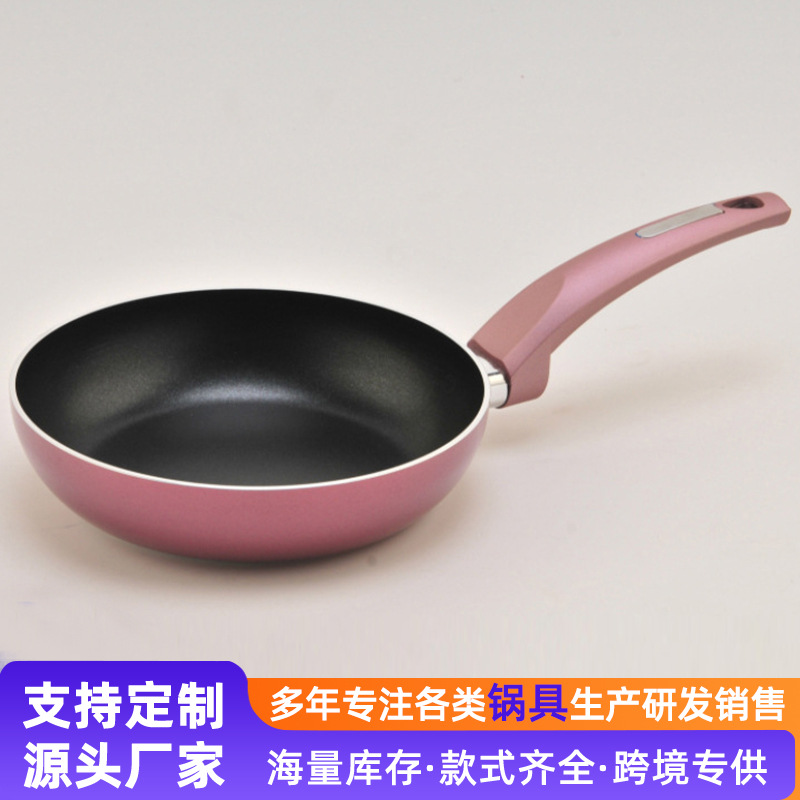 Sartén nueva transfronteriza para uso doméstico, sartén para panqueques antiadherente y gruesa, sartén para carne, sartén para huevos, olla para sopa, sartén para saltear.