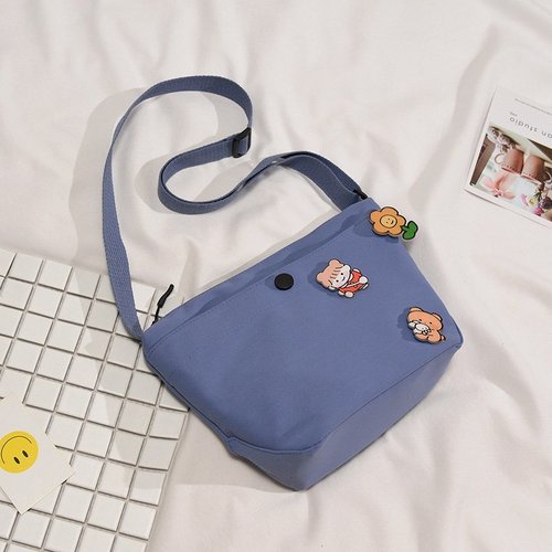 Crossbody bag wholesale fashion canvas small bag women's cute trendy handbag girly style large capacity mobile phone bag
