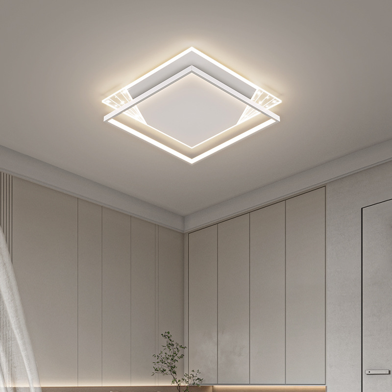 Luz de sala de estar estilo nórdico simple atmósfera moderna habitación principal lámpara de techo paquete de lámparas