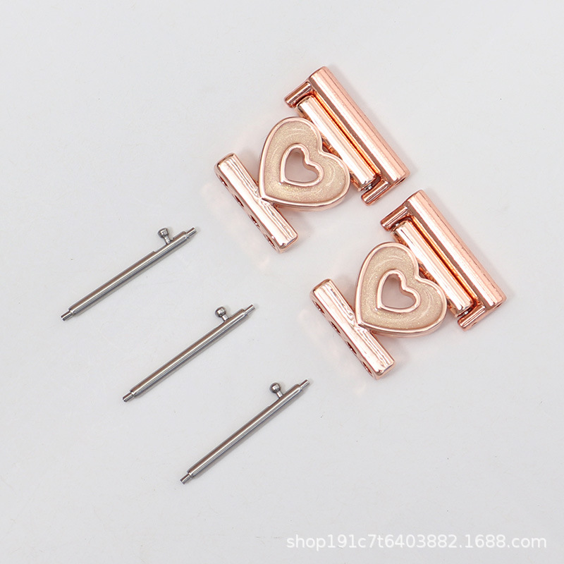 Tình Yêu-Vàng Hồng / Giao diện 18mm (kèm kim tháo nhanh)