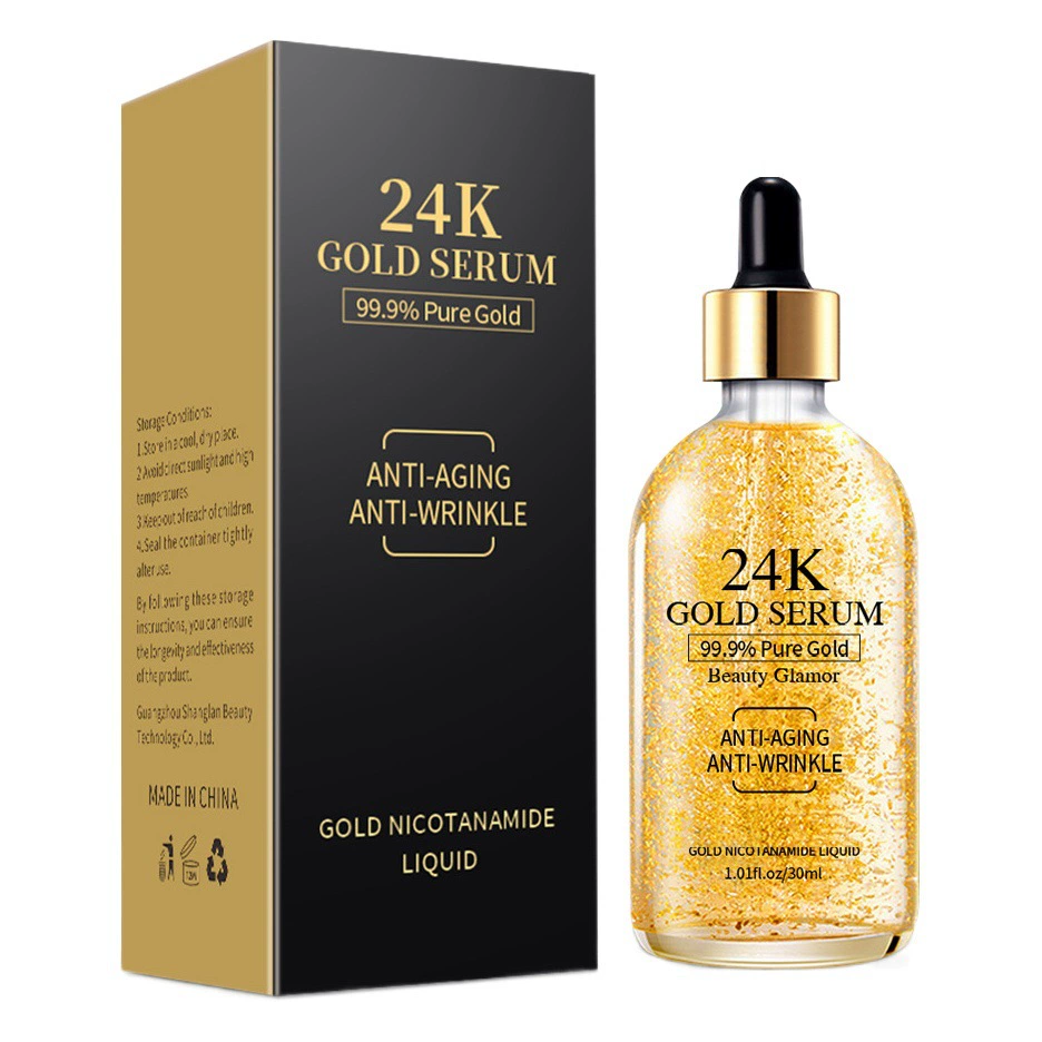 Трансграничный взрыв 24k золотая никотинамидная сыворотка 24K gold essence увлажняющая увлажняющая эссенция против морщин