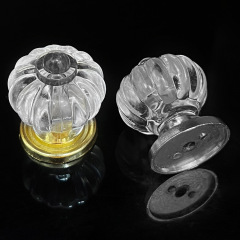 理美五金透明水晶亞克力拉手燈籠水晶拉手南瓜形飾盒拉手鑽櫃門拉