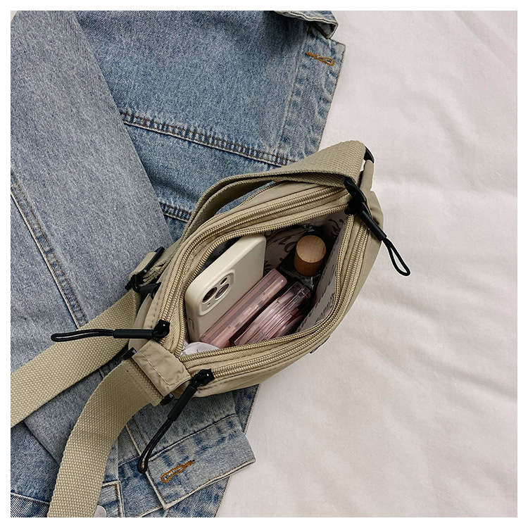 Kvinnors stor kapacitet, enfärgad, axelavancerad och minimalistisk, crossbody-väska för kvinnor, handväska i canvas, mobil_voghion.com