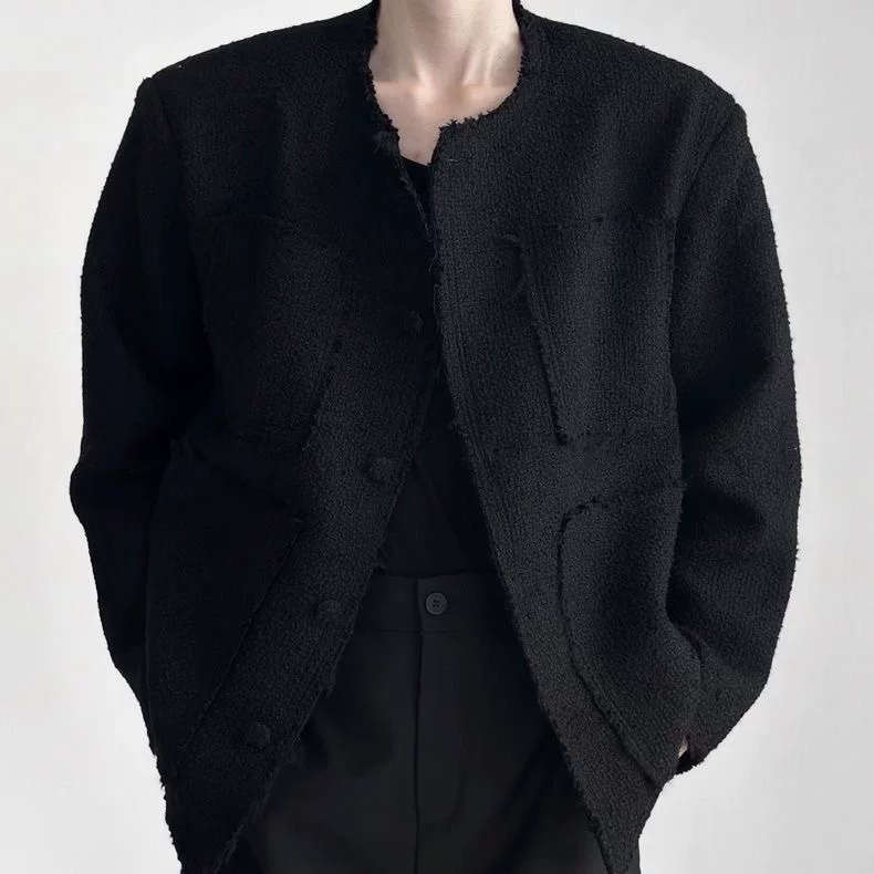 Демисезонная мужская дизайнерская тканая куртка, стиль Chanel, стиль высокого качества, тренд сезона