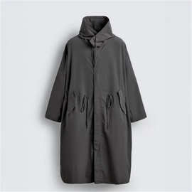 Z家 2025秋冬新款男装工装风时尚休闲长款派克风衣外套9621905