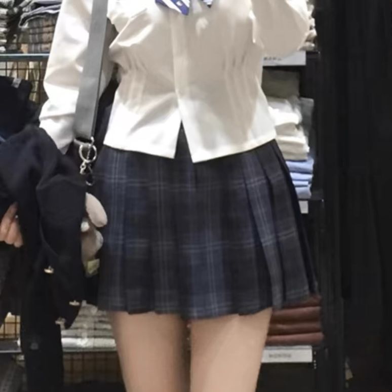 2025春秋新款学院风韩系感显瘦洋气西装jk制服百褶裙三件套女|undefined