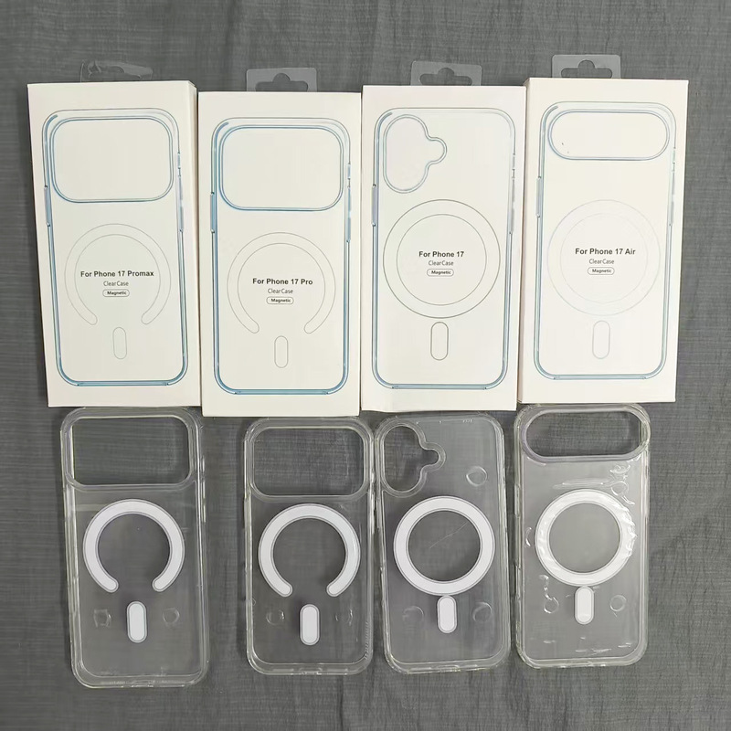 透明磁吸手机壳适用苹果 17Air 1.5mm四角加厚防摔保护套 太空壳|undefined