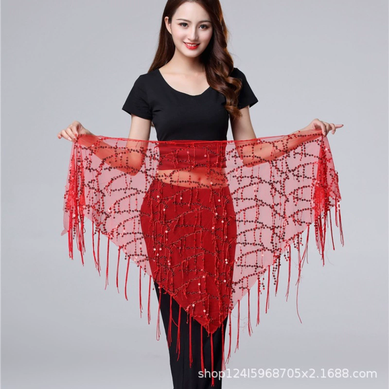 Хэллоуин танец живота с цепочкой талии с блестками из бахромы