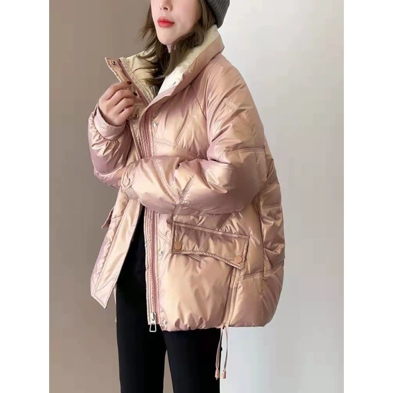 Erasable short winter down jacket with down for mother, 2023, for teenagers, western style